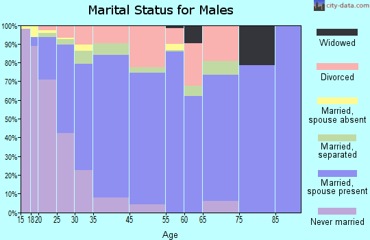 Simpsonville marital status for males