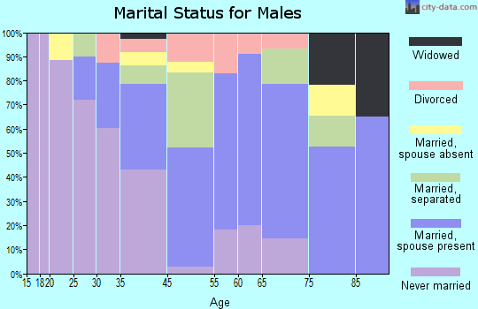 South Sumter marital status for males
