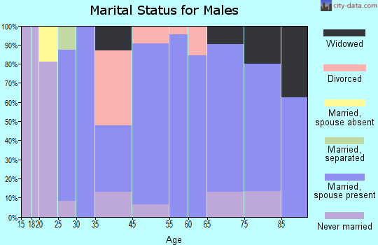 Springfield marital status for males