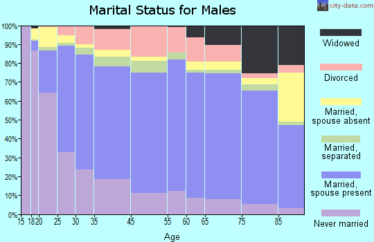 Sumter marital status for males