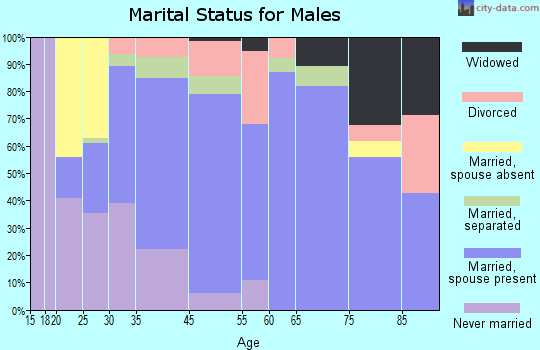 Varnville marital status for males