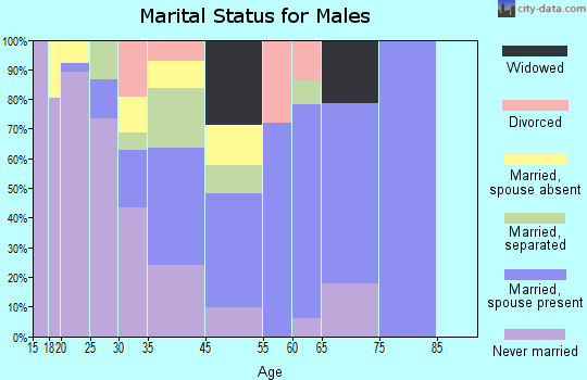 Wilkinson Heights marital status for males
