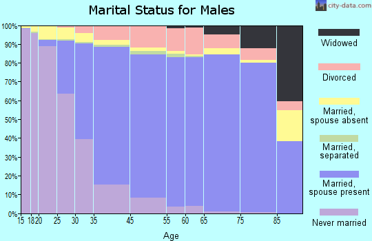 Irvine marital status for males
