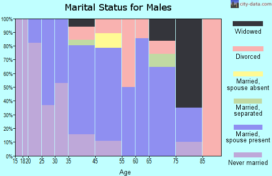 Yemassee marital status for males