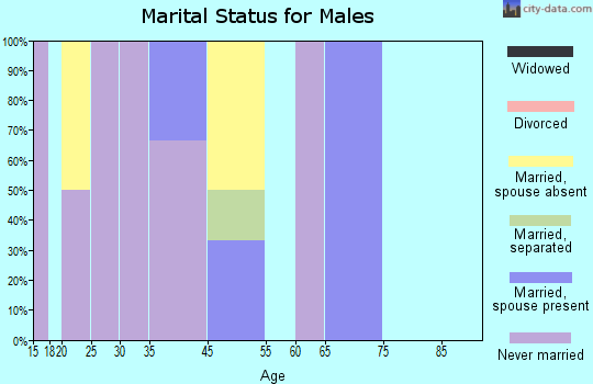 Batesland marital status for males