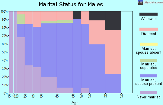 Box Elder marital status for males