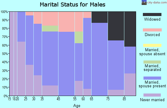 Custer marital status for males