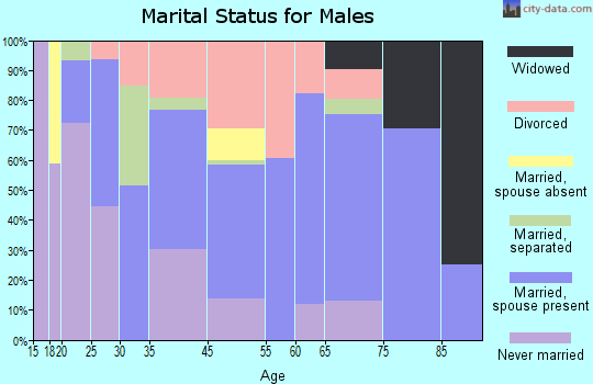 Deadwood marital status for males