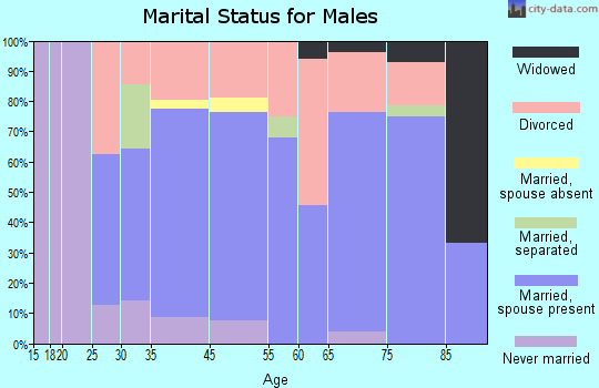 Edgemont marital status for males