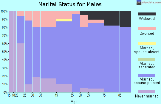 Elk Point marital status for males