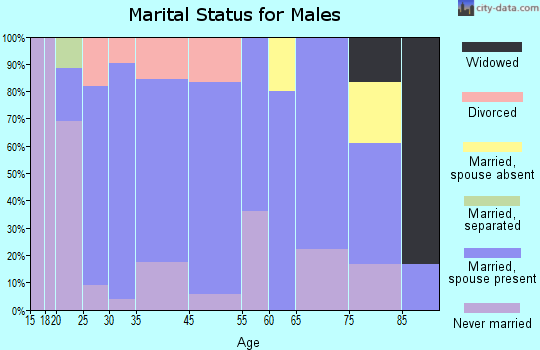 Garretson marital status for males