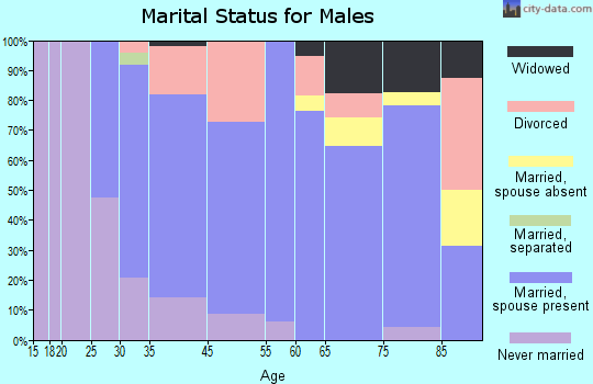 Gettysburg marital status for males
