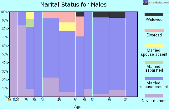 Ipswich marital status for males