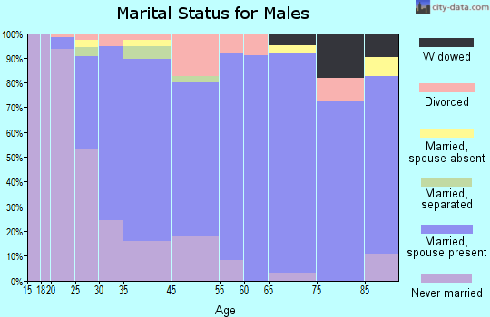 Madison marital status for males