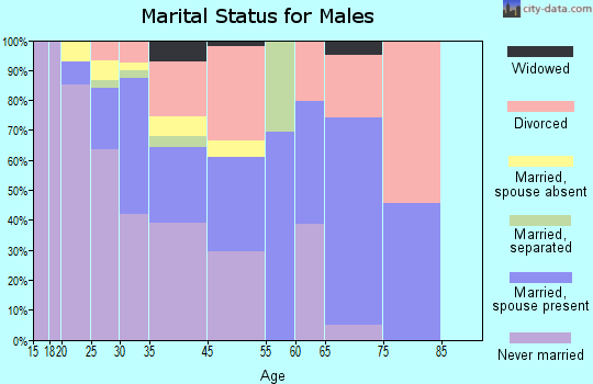Kings Beach marital status for males