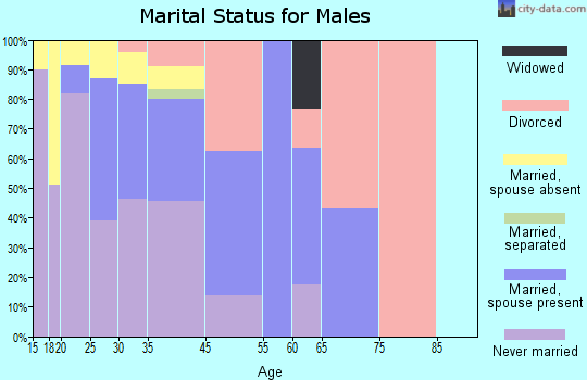 Pine Ridge marital status for males