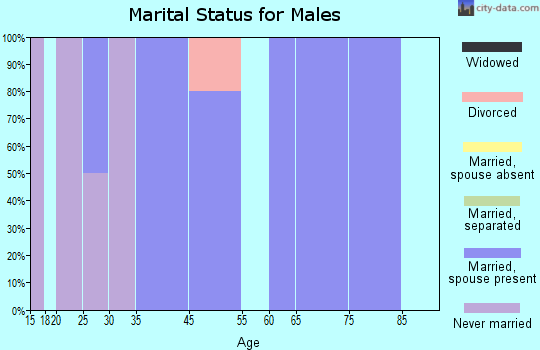 Ree Heights marital status for males