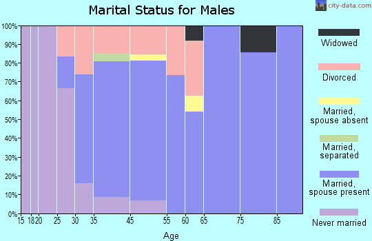 Springfield marital status for males