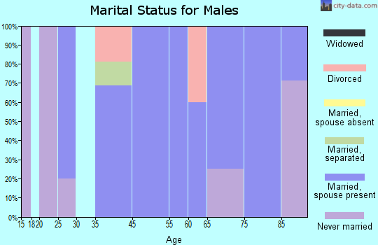 Toronto marital status for males