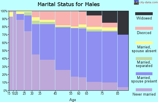 Laguna Beach marital status for males