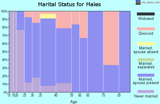 Worthing marital status for males