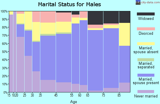 Yankton marital status for males