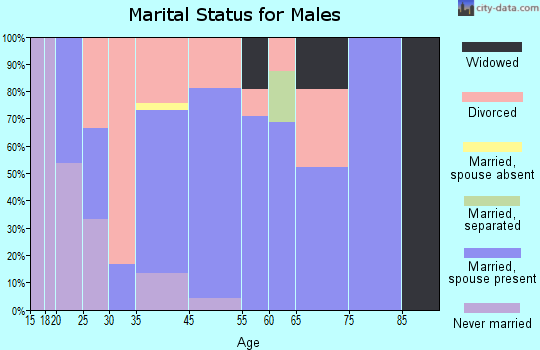 Big Sandy marital status for males