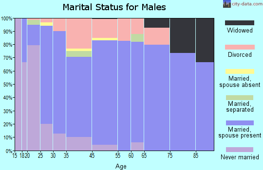Bluff City marital status for males