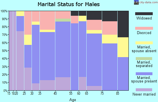 Centerville marital status for males