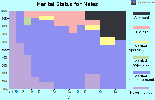 Cornersville marital status for males