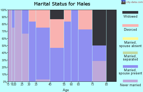 Eagleville marital status for males