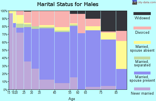 Elizabethton marital status for males