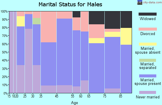 Etowah marital status for males