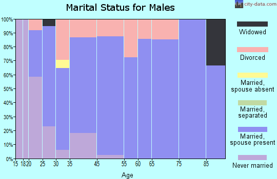 Friendsville marital status for males