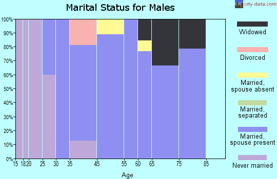 Grand Junction marital status for males