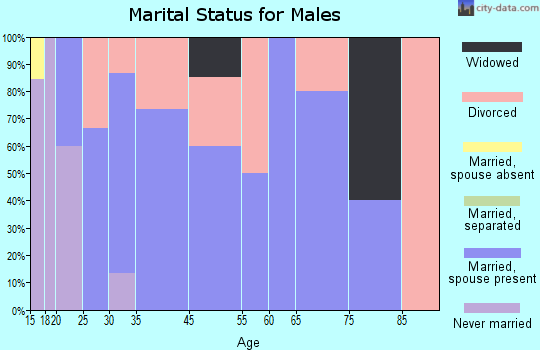 Hornsby marital status for males