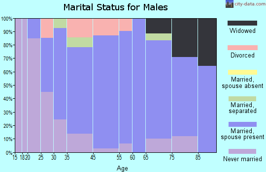 Huntingdon marital status for males