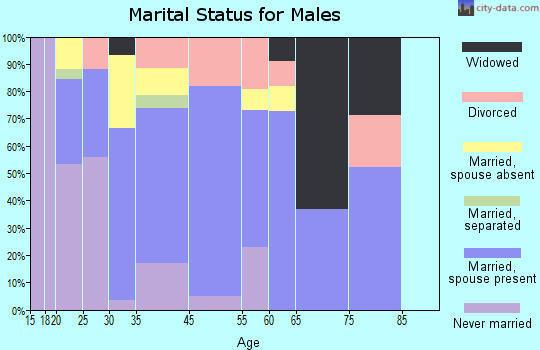 Huntsville marital status for males