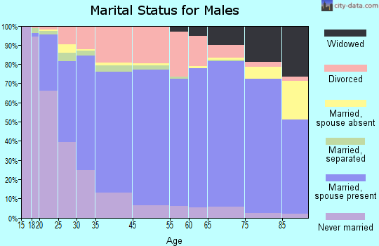 Kingsport marital status for males
