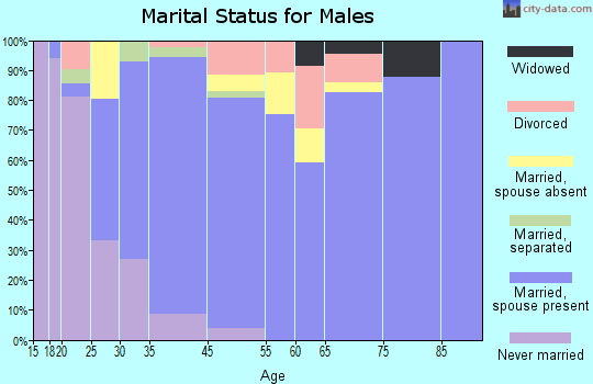 Kingston marital status for males