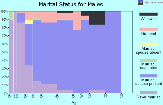 Lakeland marital status for males