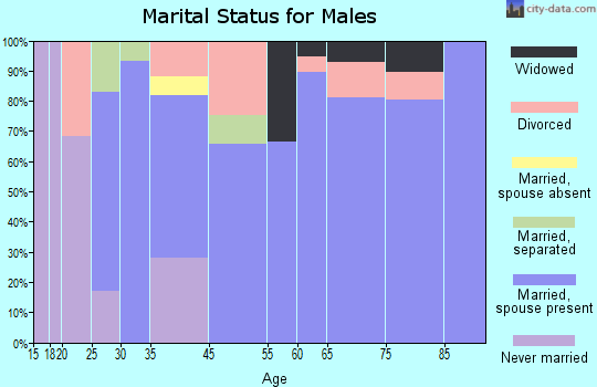 Lake Tansi marital status for males