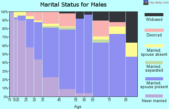 Martin marital status for males