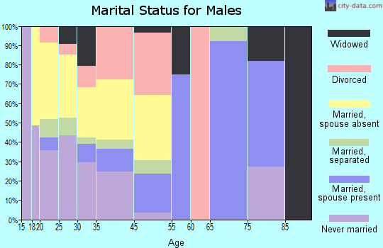 Mason marital status for males