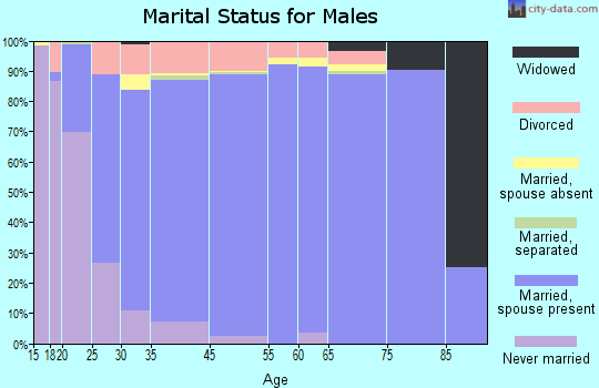 Middle Valley marital status for males