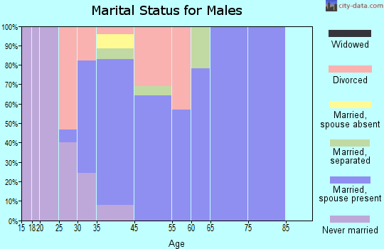 Lakeview marital status for males