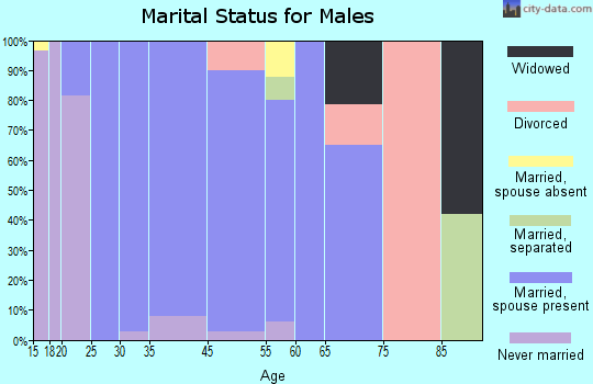 Nolensville marital status for males