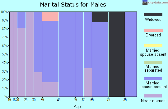 Parrottsville marital status for males