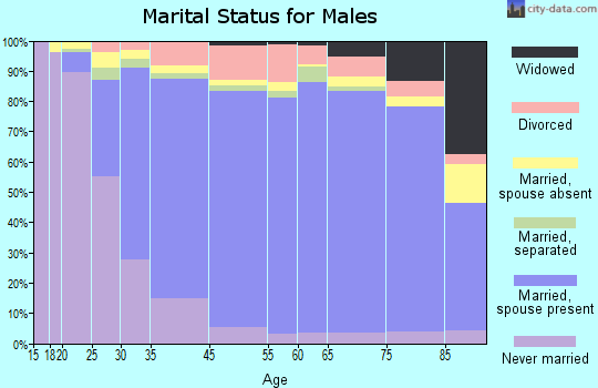 La Mirada marital status for males