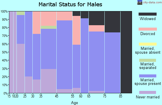 Scotts Hill marital status for males